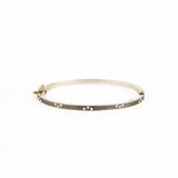Maru Lux 2.5mm Diamond Eternity Bangle - Sterling Silver