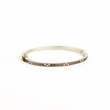 Maru Lux 2.5mm Diamond Eternity Bangle - Sterling Silver