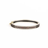 Iman 6mm Ruby & Diamond Bangle - Sterling Silver