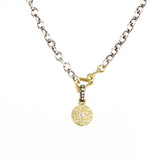 SS/18k 5.3mm Rollo Chain with Gold Safety Clasp
