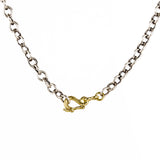 SS/18k 5.3mm Rollo Chain with Gold Safety Clasp