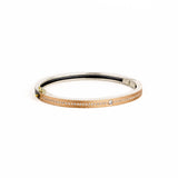 Nori 4mm Diamond Bangle - Rose Gold