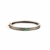 Junia Plus 6mm Oval Emerald Diamond Bangle