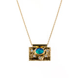 Rectangular Australian Opal Necklace
