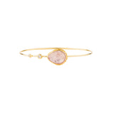 Morganite Bangle with Diamond Accents