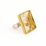 25.17 ct Rutilated Quartz Ring