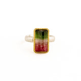 9.08 ct Watermelon Tourmaline Ring