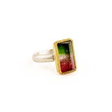 9.08 ct Watermelon Tourmaline Ring
