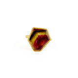 7.14 ct Watermelon Tourmaline Ring