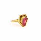 7.14 ct Watermelon Tourmaline Ring