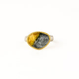 Grey Brown Quartz Ring