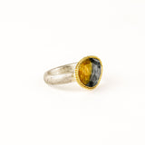 Grey Brown Quartz Ring