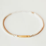 Skinny Heart Bar Bracelet