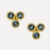 London Blue Topaz Trifecta Studs