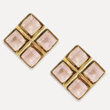 Rose Quartz Xena Studs