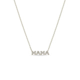 Itty Bitty Pave Diamond MAMA Necklace