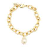Baroque Pearl Link Bracelet