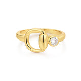 Horsebit Stone Ring