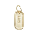 Tiny Dog Tag Charm