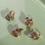 Two-Tone Interlock Hoops