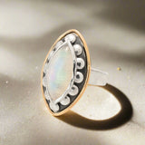 Moonstone Marquise Ring