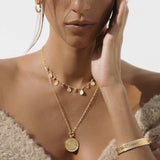 Alignment Necklace- Gold