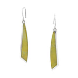 Silver Edge Necktie Earrings