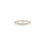 14k Marquise Diamond Band Ring