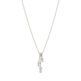 14k 3 Diamond Drop Necklace