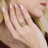 Small Puffed Mariner Link Eternity Ring