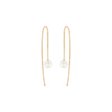 14k Gold Pearl Wire Hook Threaders