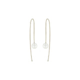 14k Gold Pearl Wire Hook Threaders