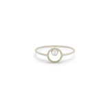 Small Circle Pearl Ring