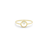 Small Circle Pearl Ring
