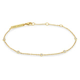 5 Floating Diamond Station Bracelet