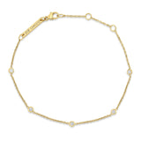 5 Floating Diamond Station Bracelet