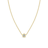 Large Single Floating Diamond Necklace