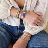 14k Large Lapis Bar Cuff with Diamonds {Trunk Show}