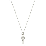 14k Star Diamond Key Necklace