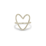 Large Open Heart Ring