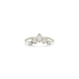 Large Marquise Diamond Fan Ring