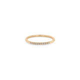 10 White Diamond Pave Band Ring