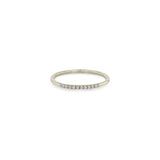 10 White Diamond Pave Band Ring