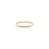 10 White Diamond Pave Band Ring