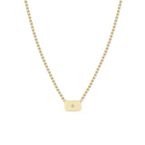 Horizontal Star Dog Tag Necklace