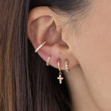 Diamond Cross Hinge Huggies