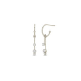 14k Mobile Huggie Bar Hoops