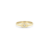Diamond Star Signet Ring