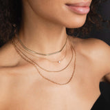 Large Single Floating Diamond Necklace