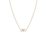 Itty Bitty I Love You Necklace with Diamond Heart